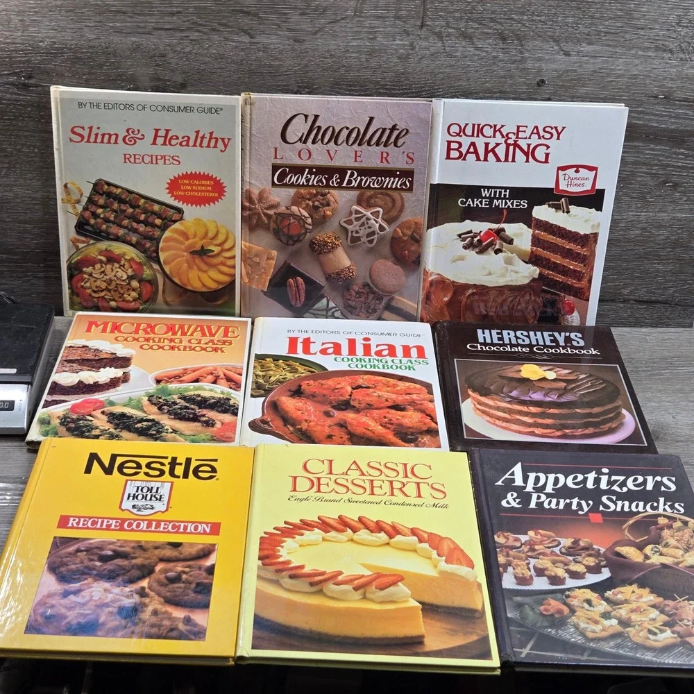 Vintage 80s 90 Publications International Cookbook Lot 25 Recipes Kraft Kikkoman